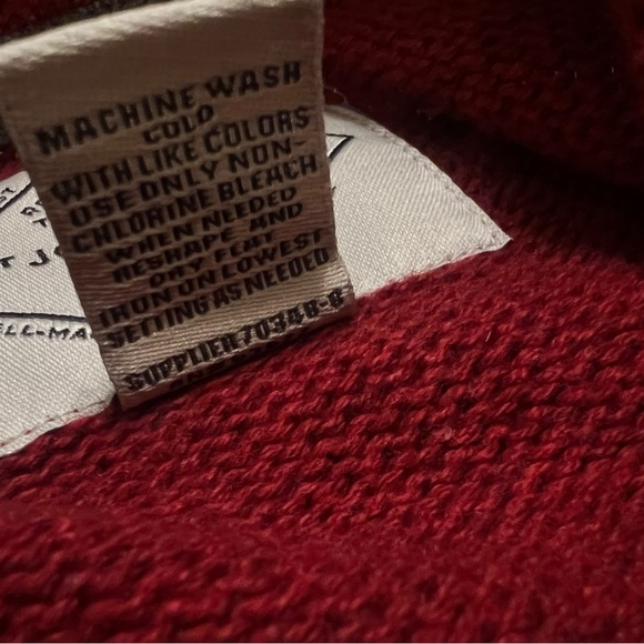 St. John's Bay Red Crewneck Sweater with Bear Design - Picture 6 of 6